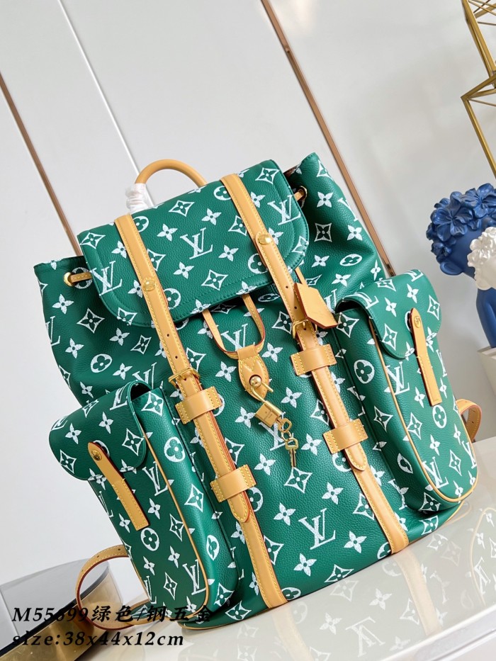 NIGO Louis Vuitton Christopher Monogram Taurillon Cow Leather Backpack #nigo378127
