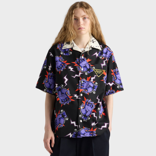 NIGO PRADA Timecapsule Printed Cotton Shirt #nigo378085