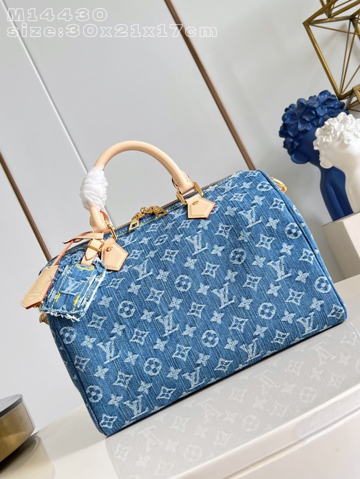 NIGO LOUIS VUITTON Speedy Soft 30 Monogram Denim Bags #nigo378128