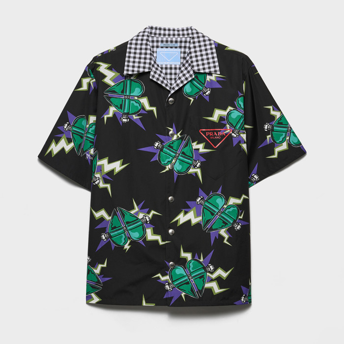 NIGO PRADA Timecapsule Printed Cotton Shirt #nigo378085