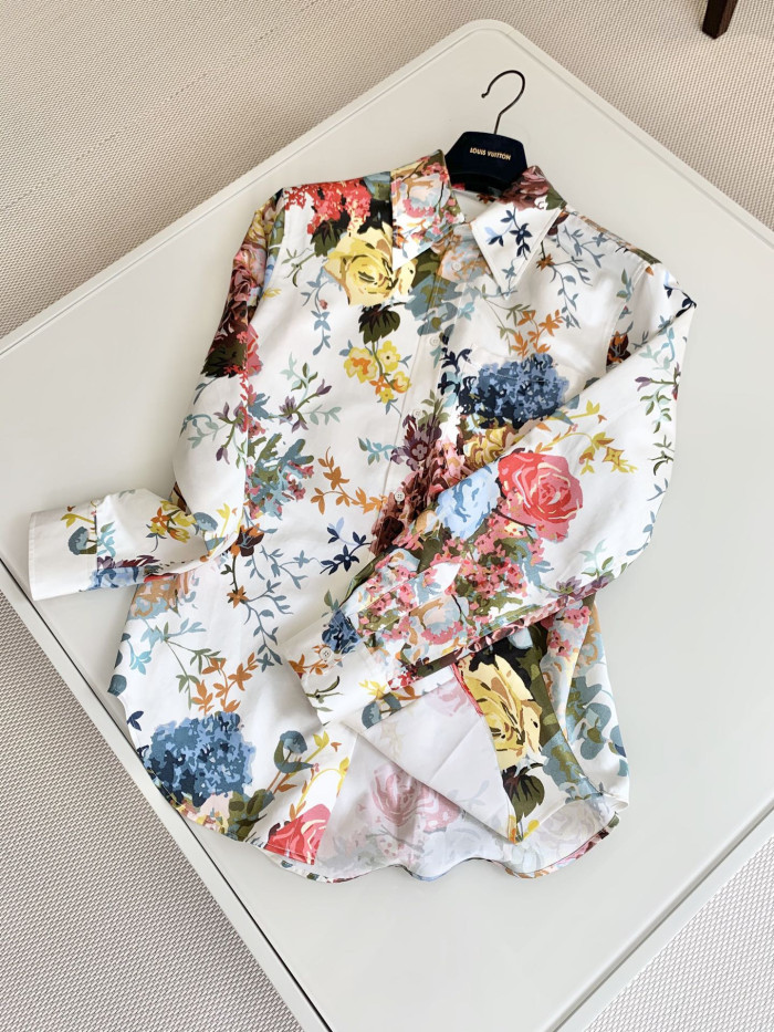 NIGO Louis Vuitton LV Flower Tapestry Classic Shirt #nigo378136