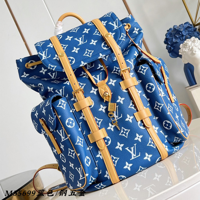 NIGO Louis Vuitton Christopher Monogram Taurillon Cow Leather Backpack #nigo378127