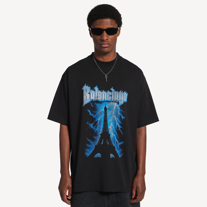 NIGO Balenciaga Paris thunderstorm oversized T-shirt #nigo378114