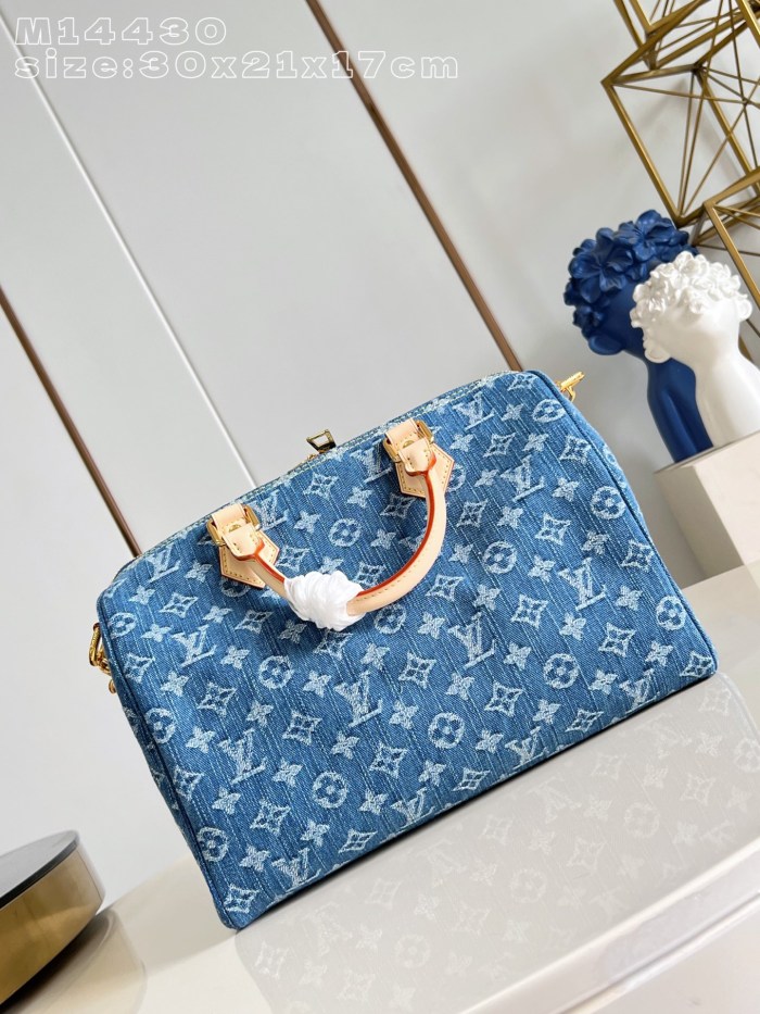 NIGO LOUIS VUITTON Speedy Soft 30 Monogram Denim Bags #nigo378128