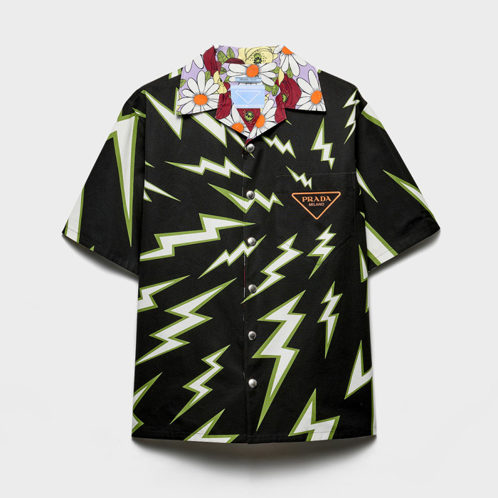 NIGO PRADA Timecapsule Printed Cotton Shirt #nigo378085