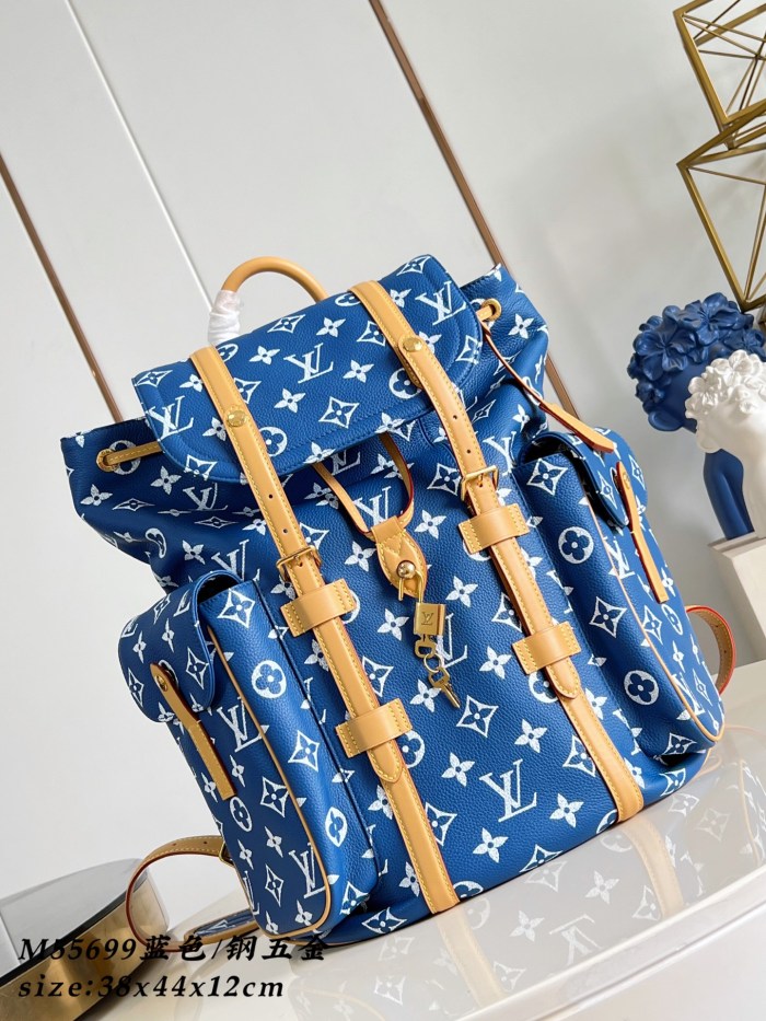 NIGO Louis Vuitton Christopher Monogram Taurillon Cow Leather Backpack #nigo378127