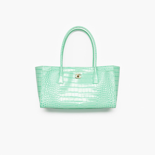 NIGO Chanel Small Tote Crocodile Embossed Calfskin Gold Tone Metal #nigo378166