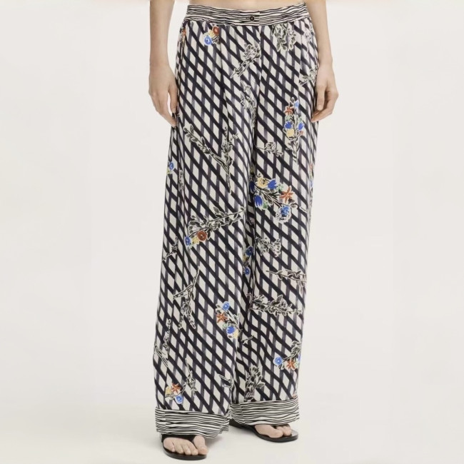 NIGO Chanel Top-Quality Version Silk Floral Trousers Pants #nigo378178