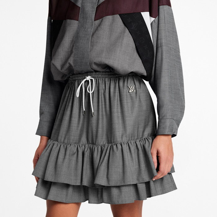 NIGO LOUIS VUITTON Ruffle Hem Skirt #nigo378187