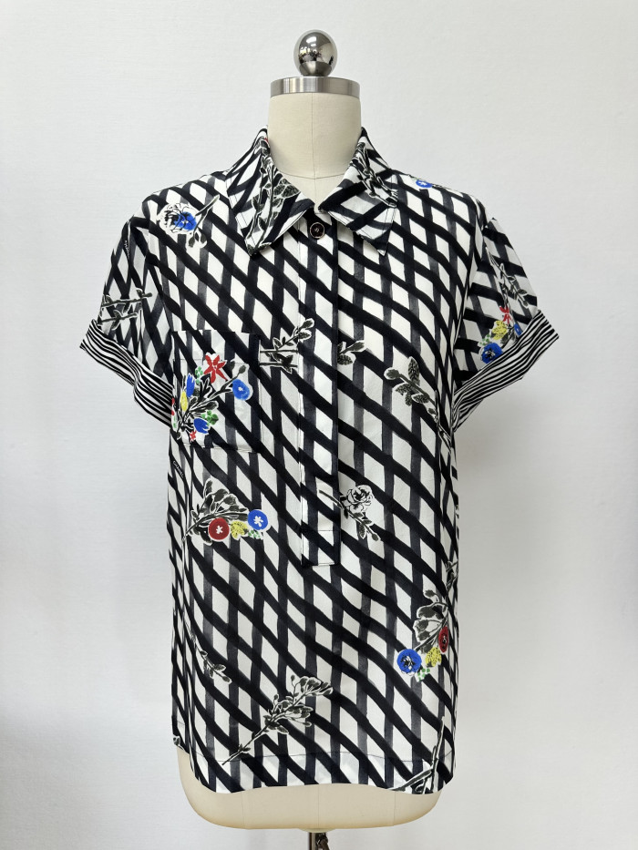 NIGO CHANEL Short-sleeved Shorts blouse Printed  #nigo378177