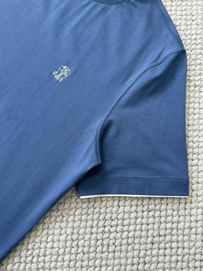 Brunello Cucinelli Men's Knitted Short Sleeves #378348