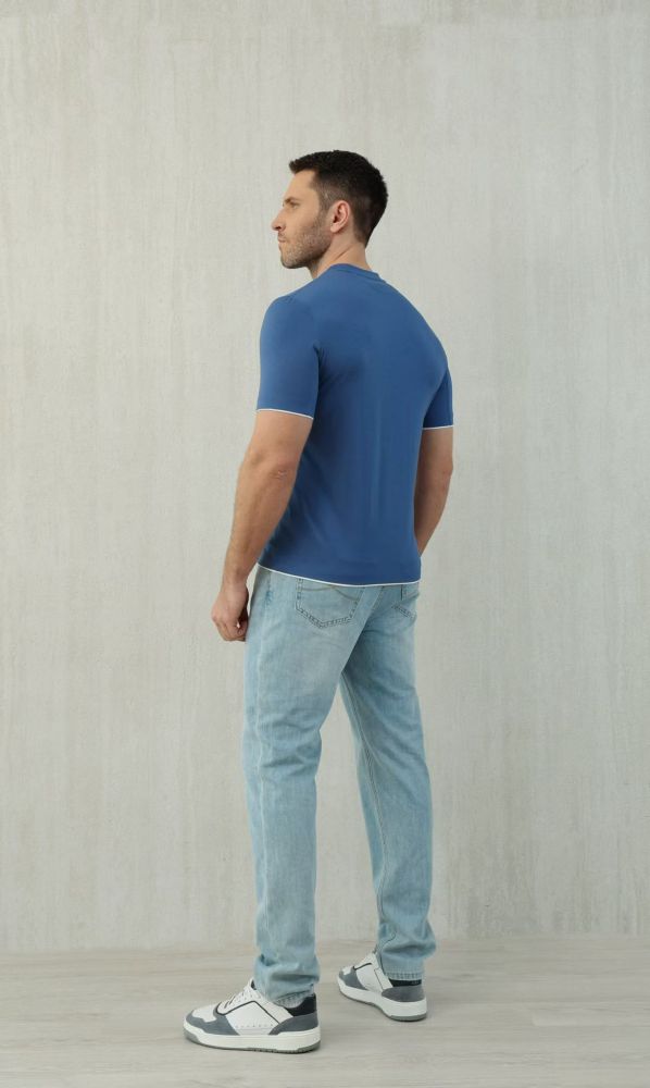 Brunello Cucinelli Men's Knitted Short Sleeves #378348