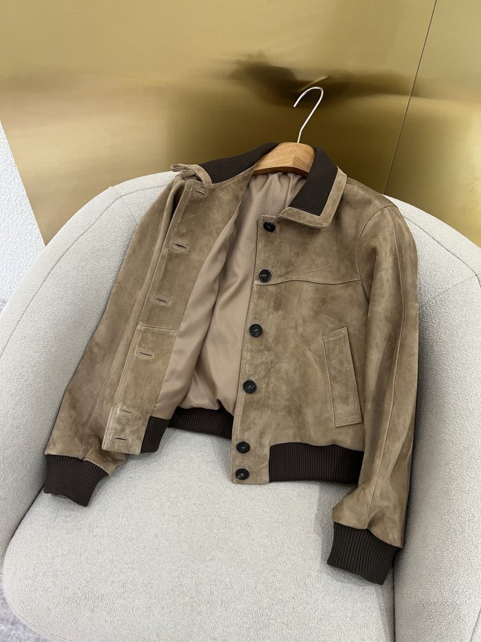 Loro Piana Maremma Bomber Jacket Calfskin #378435