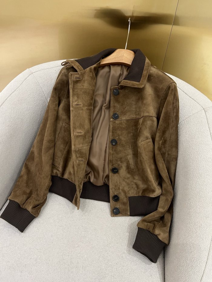 Loro Piana Maremma Bomber Jacket Calfskin #378435