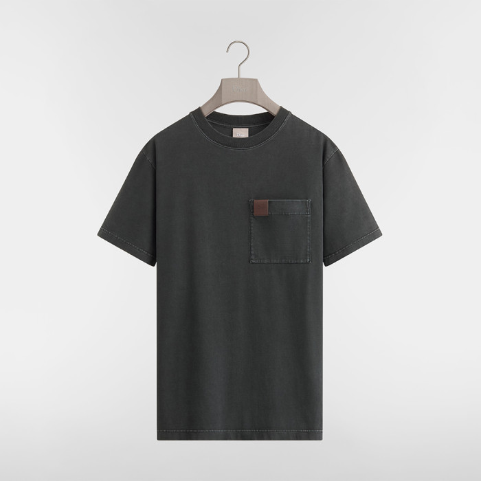 DIOR  T-Shirt with Pocket Relaxed Fit Gray Cotton Jersey #378392