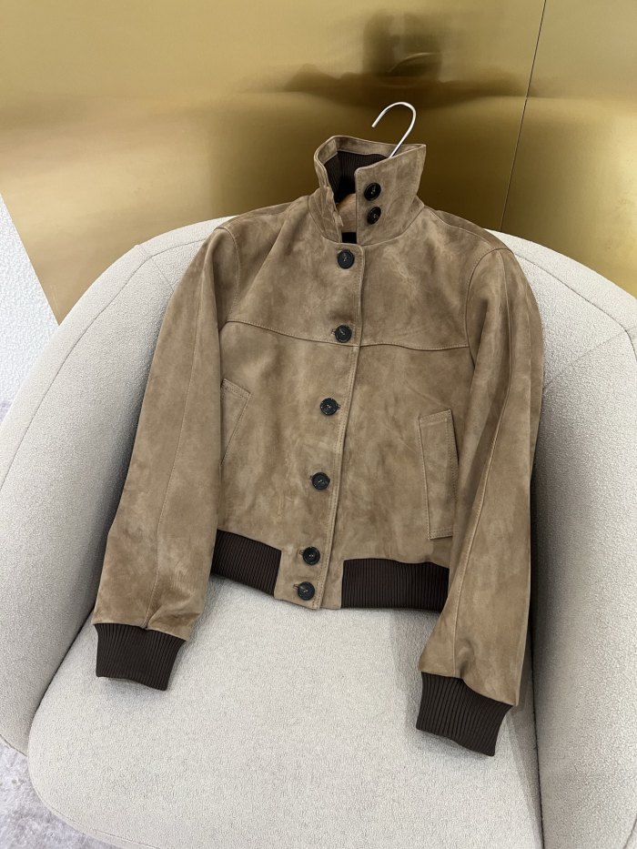 Loro Piana Maremma Bomber Jacket Calfskin #378435