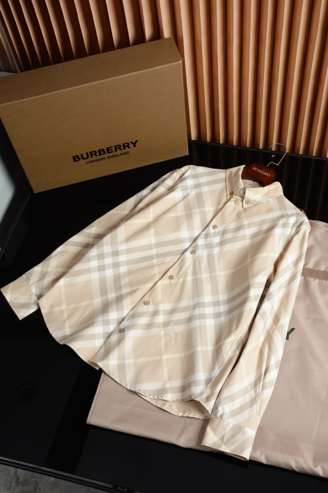 Burberry Check Cotton Shirt #378359
