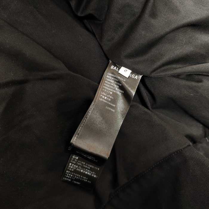 Balenciaga Embossed Logo Denim Jacket #378489
