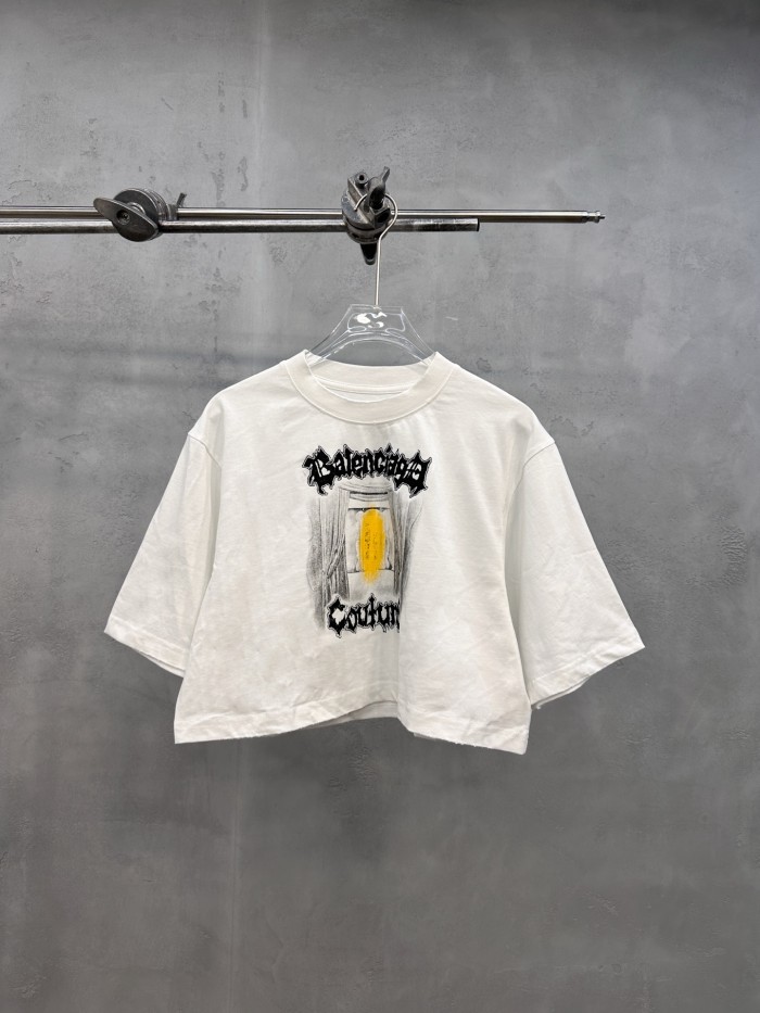 Balenciaga Salon De Couture Cropped T-shirt #378478