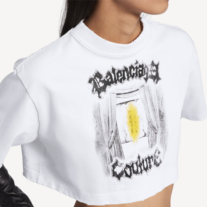 Balenciaga Salon De Couture Cropped T-shirt #378478