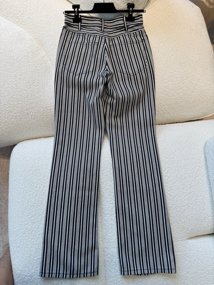 CELINE vertical striped jeans #378573