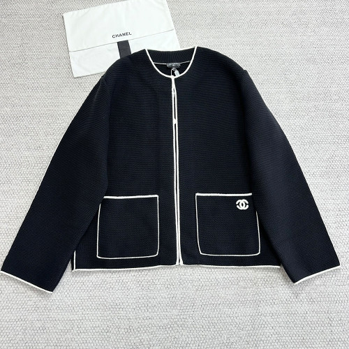 Chanel Top-quality Version Braided Black Jacket #378805