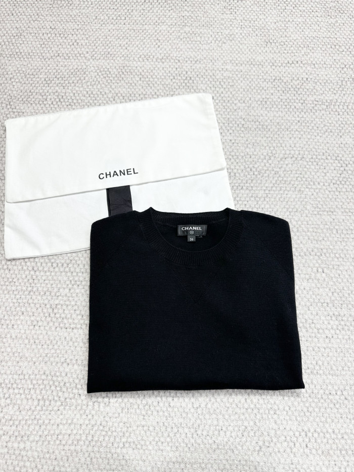 Chanel Top-Quality Version Silk Cashmere Short Sleeves #378832