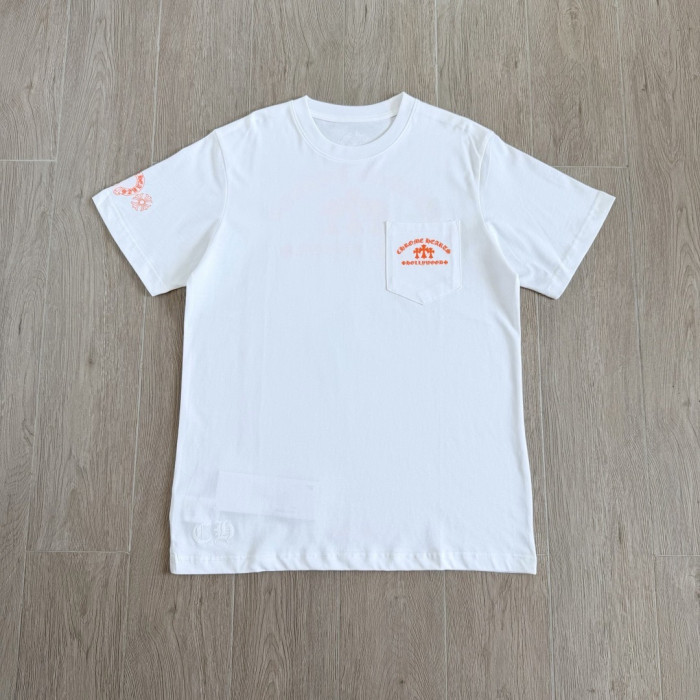 Chrome Hearts Sword and Dagger Letter Print Short Sleeves #379030
