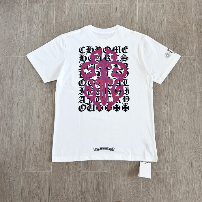 Chrome Hearts Sword and Dagger Letter Print Short Sleeves #379030