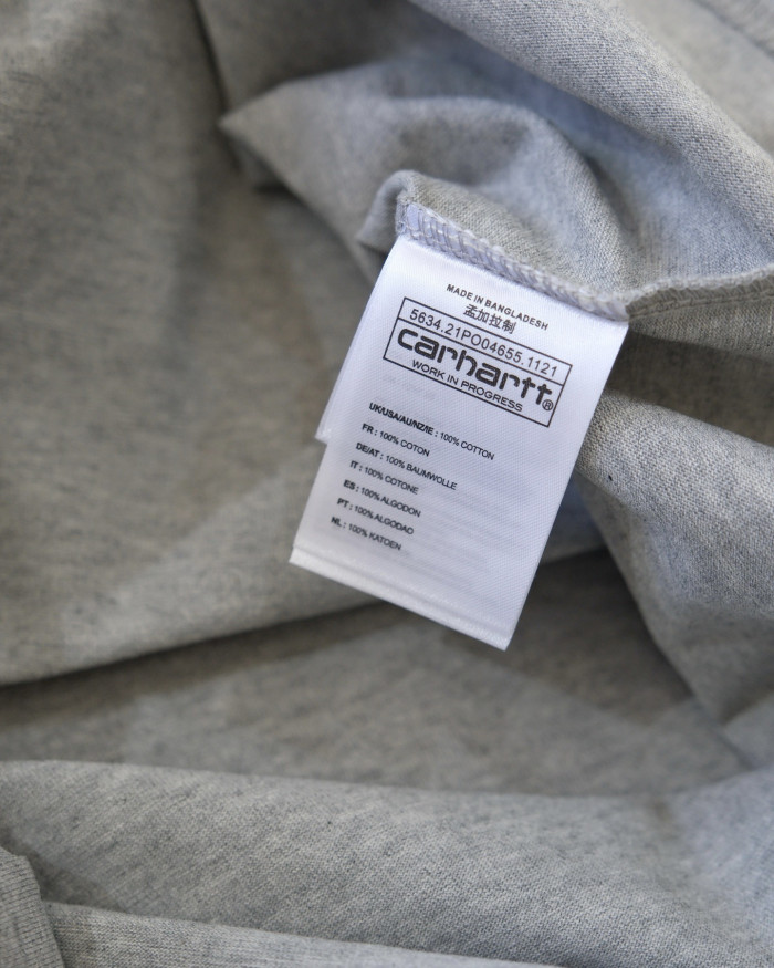 Carhartt WIP Label Pocket Leather Label Short Sleeves T-Shirt#379054
