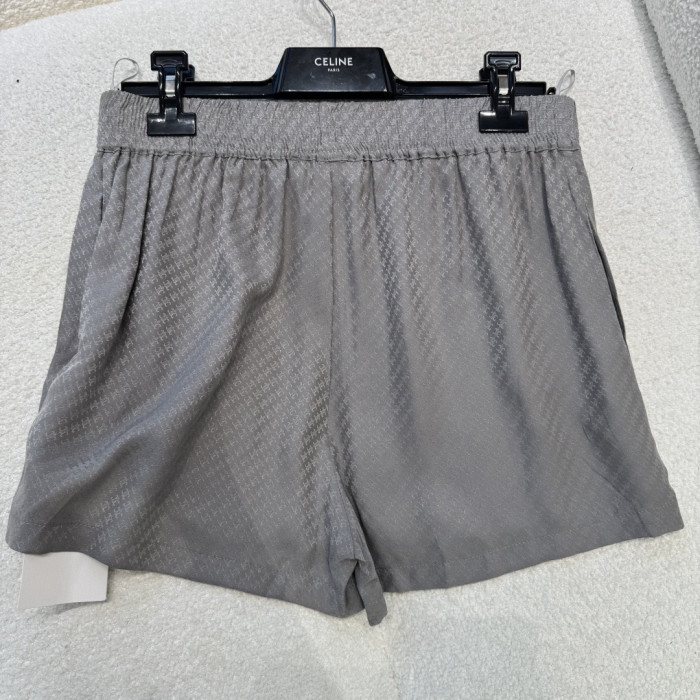Celine Silk Shirt Shorts Set #379126