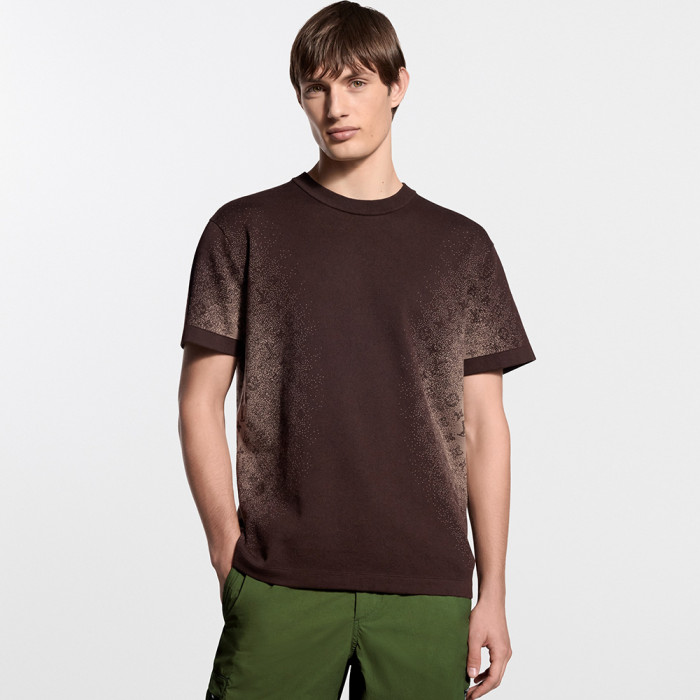 LOUIS VUITTON Monogram Jacquard Short-Sleeved Crewneck #379203