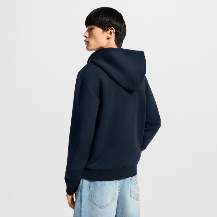 LOUIS VUITTON Zippered Hoodie With Signature #379226