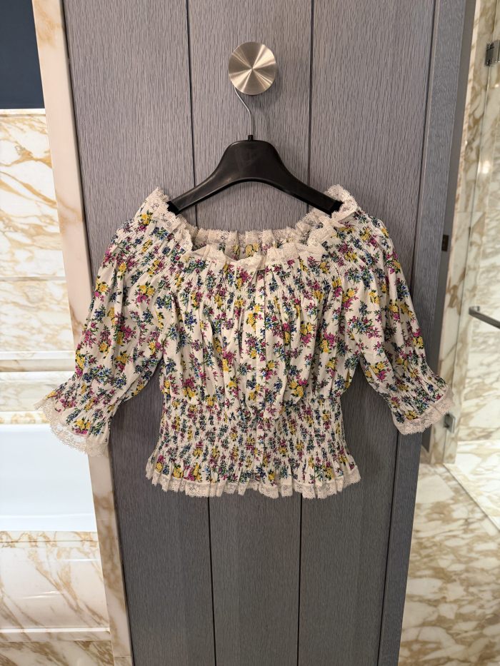 Dolce&gabbana Poplin Floral Print Top #379236