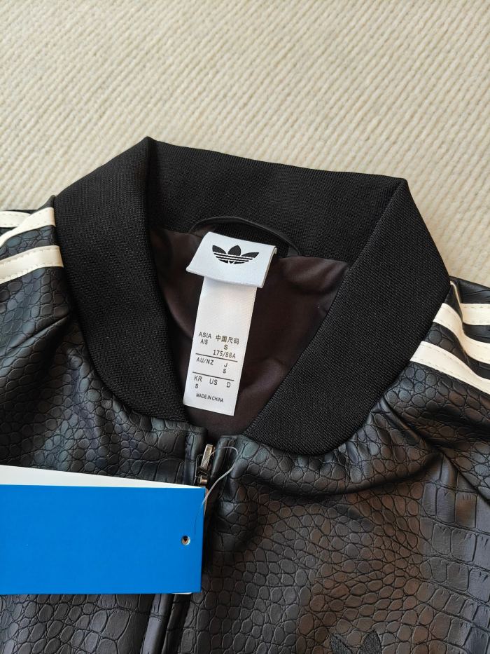 Adidas SST Pleather Jacket Black #379288