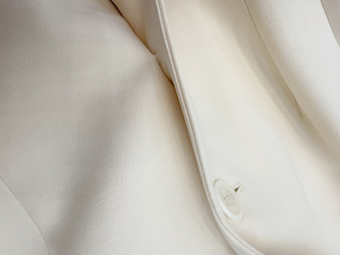 DIOR Dior Médaillon Embroidered Bar Jacket Ecru Wool and Silk #379223