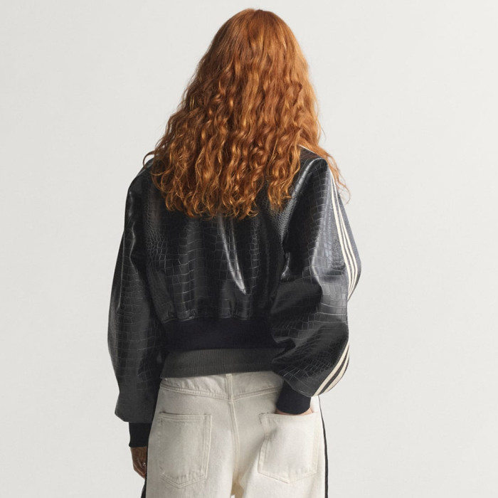 Adidas SST Pleather Jacket Black #379288