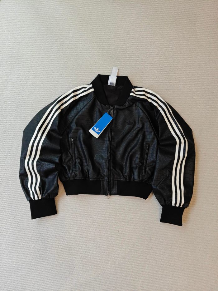 Adidas SST Pleather Jacket Black #379288
