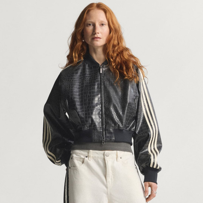 Adidas SST Pleather Jacket Black #379288