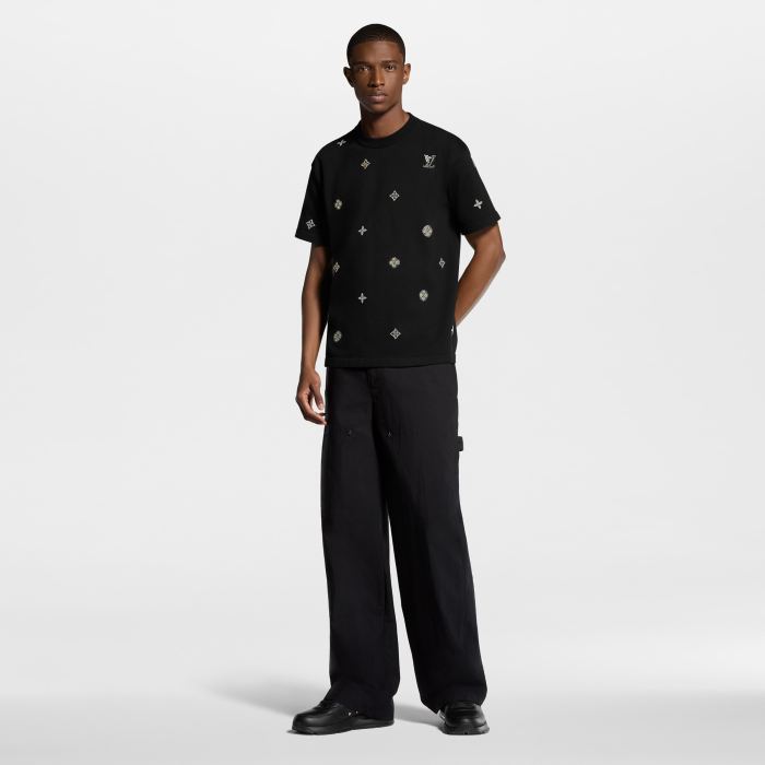 LOUIS VUITTON Embellished Short-Sleeved Crewneck #379395