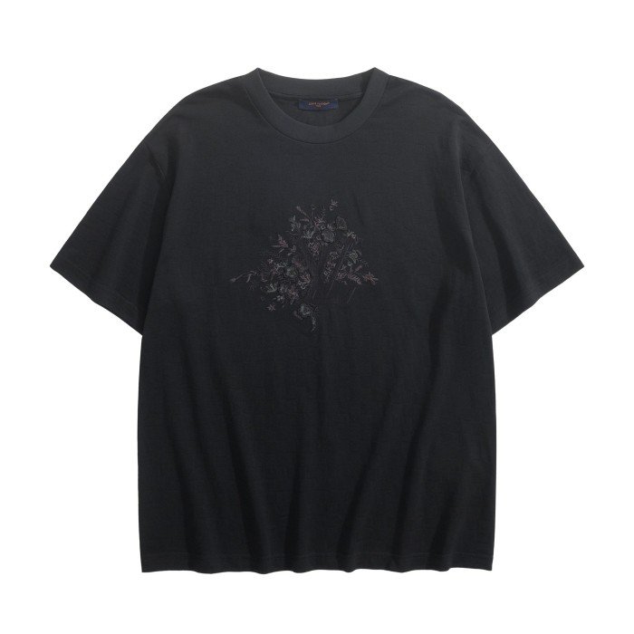 LOUIS VUITTON Embroidered Signature T-Shirt 1AJRHM #379364