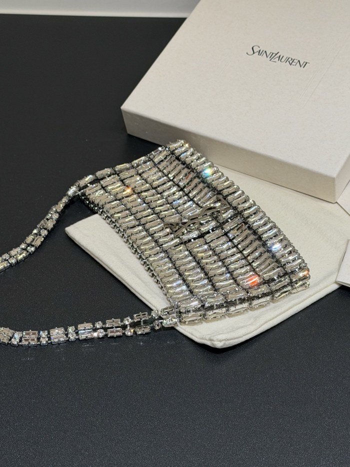 Saint Laurent EVENING Bag in Crystals #379368