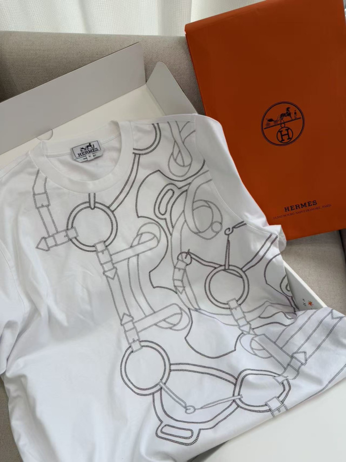 Hermès Eperon D or T-shirt #379552