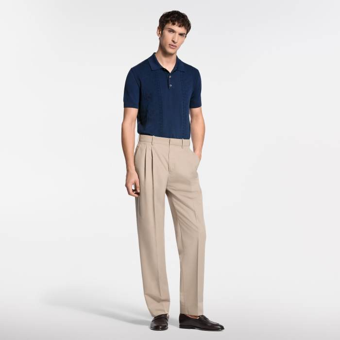 LOUIS VUITTON Men's Knitted Polo #379657