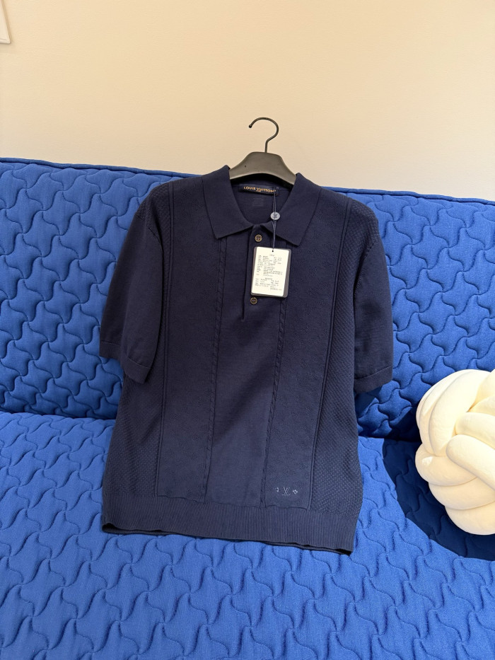 LOUIS VUITTON Men's Knitted Polo #379657