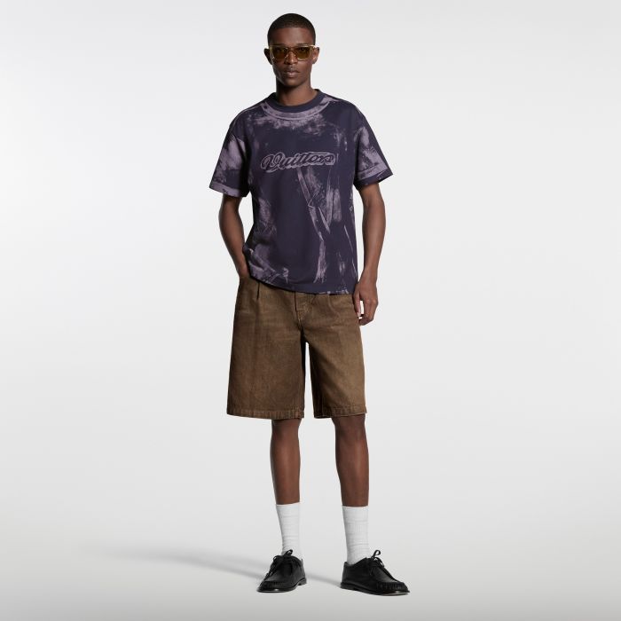 LOUIS VUITTON Coffe Indigo Denim Shorts #379658