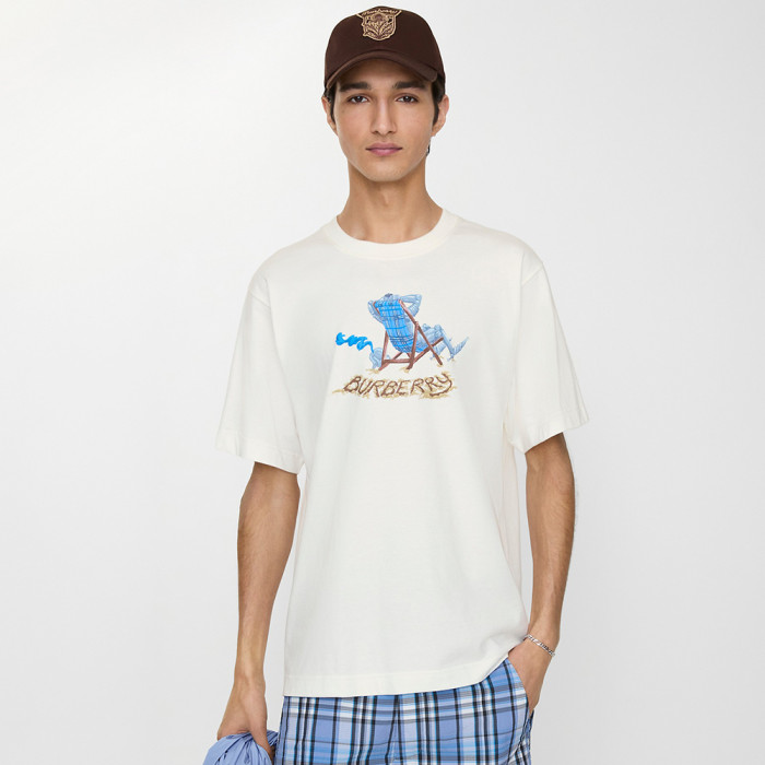 Burberry Beach Knight Cotton T-shirt #379648