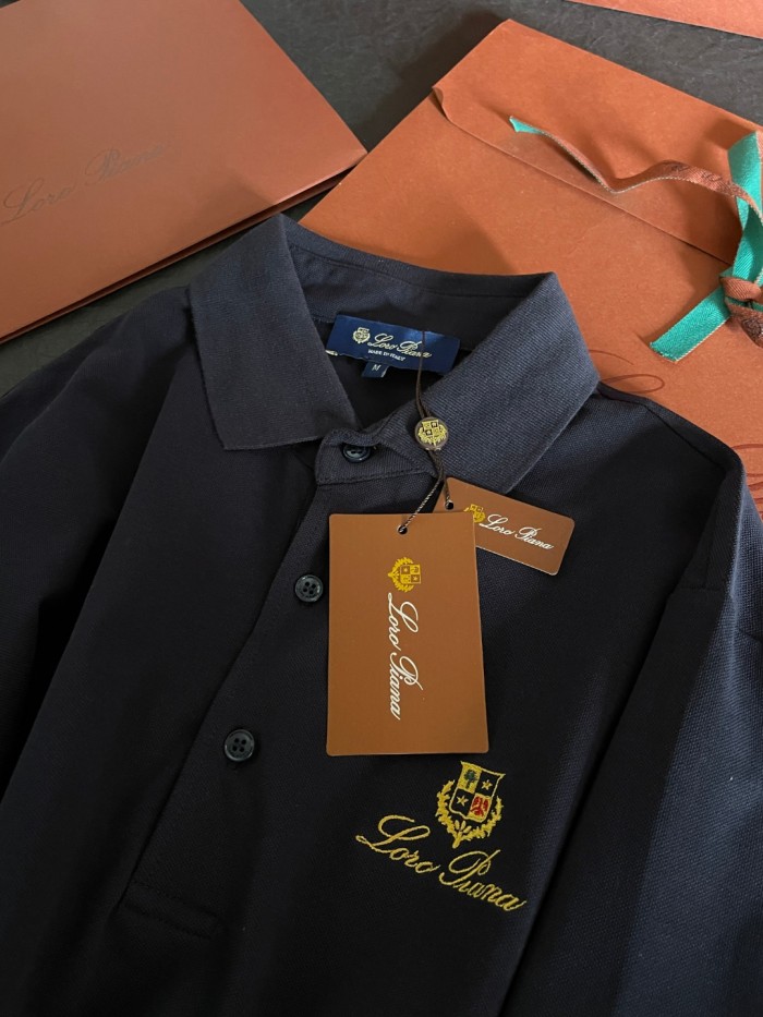 Loro Piana Men's Pique Polo T-Shirt #379835