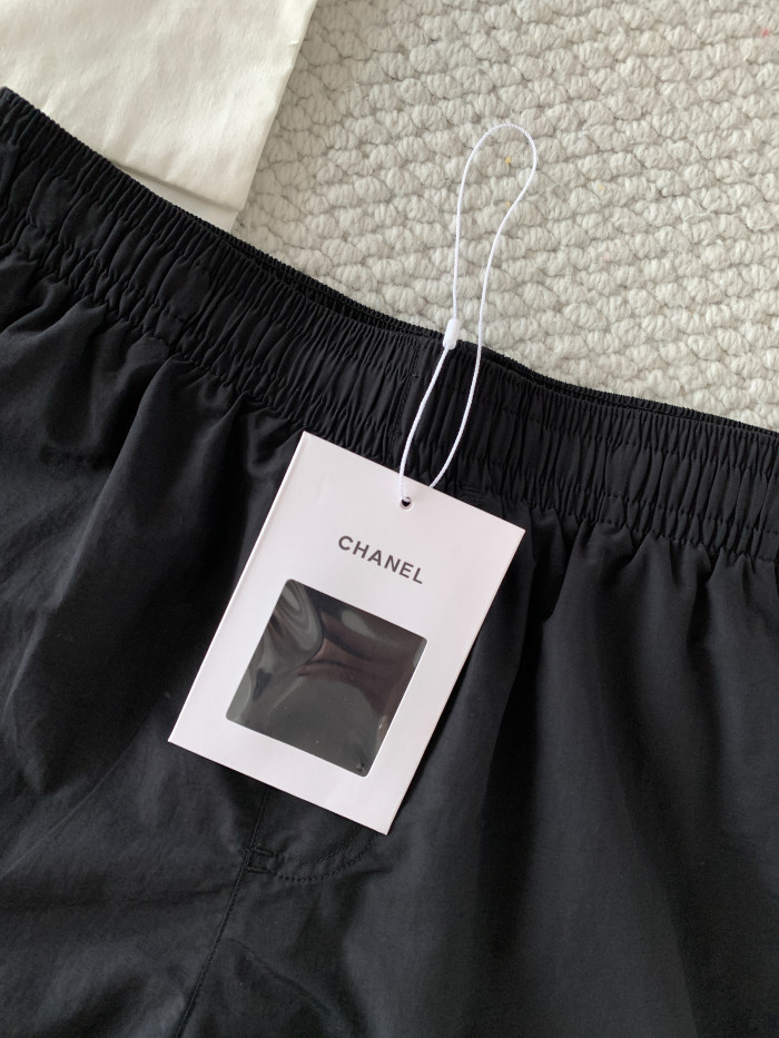 Chanel Cc Drawstring Shorts #379866