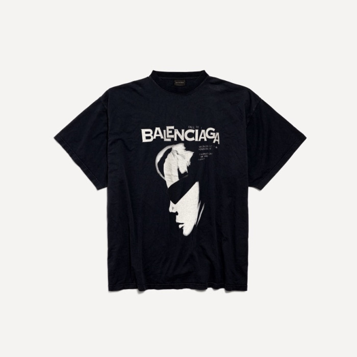 Balenciaga Sunglasses Printed Round Neck Short Sleeves #379886